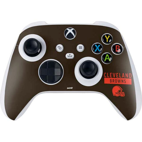NFL Cleveland Browns Brown Performance Series Xbox Series S Controller Skin