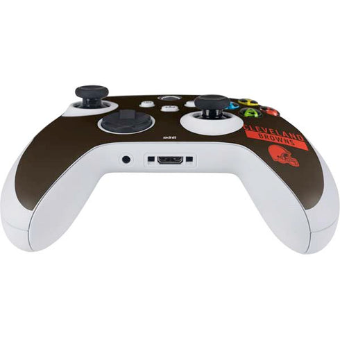 NFL Cleveland Browns Brown Performance Series Xbox Series S Controller Skin