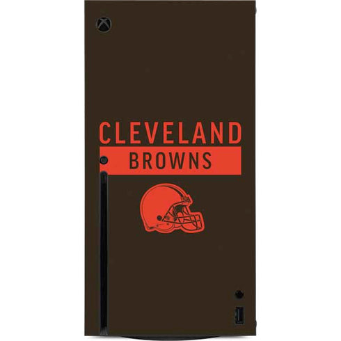 NFL Cleveland Browns Brown Performance Series Xbox Series X Console Skin