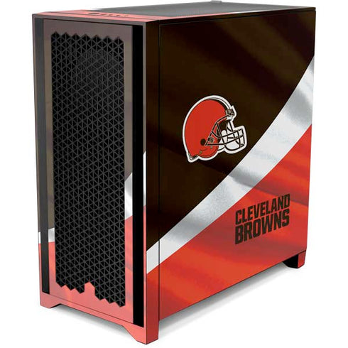 NFL Cleveland Browns Corsair 4000D Tempered Glass Mid-Tower ATX Case Skin