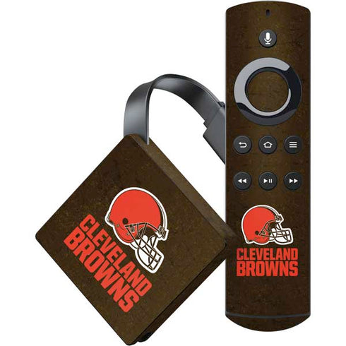NFL Cleveland Browns Distressed Amazon Fire TV Skin