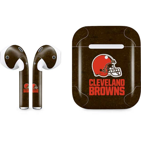NFL Cleveland Browns Distressed Apple AirPods 2 Skin