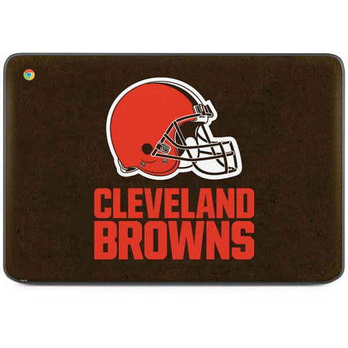 NFL Cleveland Browns Distressed HP Chromebook Skin