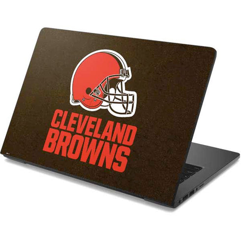 NFL Cleveland Browns Distressed Dell Chromebook Skin