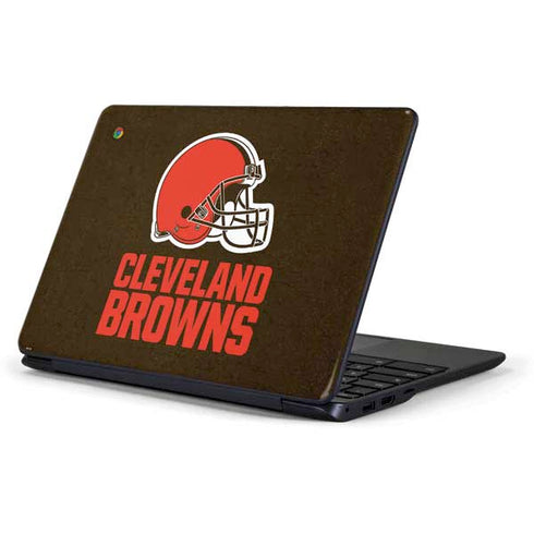NFL Cleveland Browns Distressed Samsung Chromebook Skin