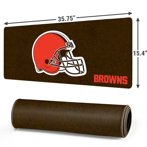 NFL Cleveland Browns Distressed Gaming Mouse Pad