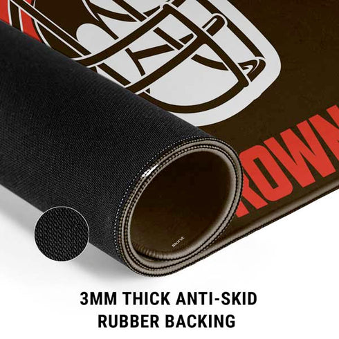 NFL Cleveland Browns Distressed Gaming Mouse Pad