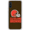 NFL Cleveland Browns Distressed Galaxy A10e Clear Case