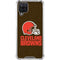 NFL Cleveland Browns Distressed Galaxy A12 Clear Case
