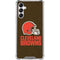 NFL Cleveland Browns Distressed Galaxy A14 5G Clear Case