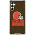 NFL Cleveland Browns Distressed Galaxy A15 5G Clear Case