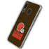 NFL Cleveland Browns Distressed Galaxy A20 Clear Case