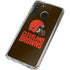 NFL Cleveland Browns Distressed Galaxy A21 Clear Case