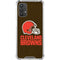 NFL Cleveland Browns Distressed Galaxy A32 5G Clear Case