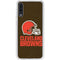 NFL Cleveland Browns Distressed Galaxy A50 Clear Case