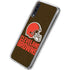 NFL Cleveland Browns Distressed Galaxy A50 Clear Case