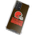 NFL Cleveland Browns Distressed Galaxy A52 5G Clear Case