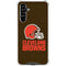 NFL Cleveland Browns Distressed Galaxy A54 5G Clear Case