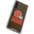 NFL Cleveland Browns Distressed Galaxy A54 5G Clear Case