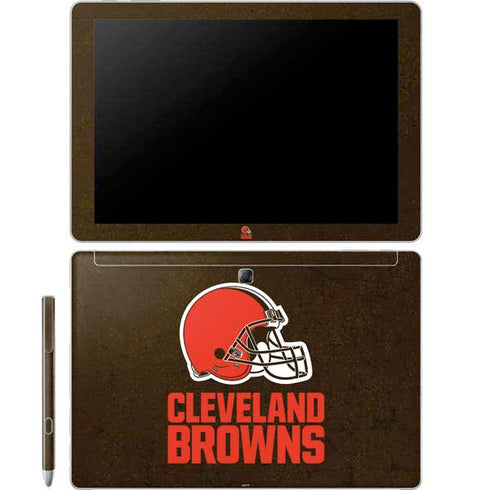 NFL Cleveland Browns Distressed Galaxy Book 12in Skin