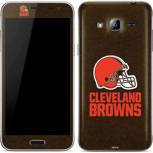 NFL Cleveland Browns Distressed Galaxy J3 Skin