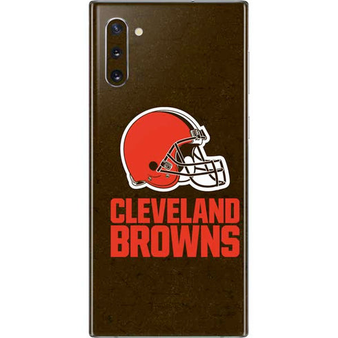 NFL Cleveland Browns Distressed Galaxy Note 10 Skin