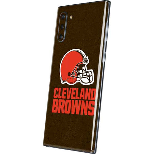 NFL Cleveland Browns Distressed Galaxy Note 10 Skin