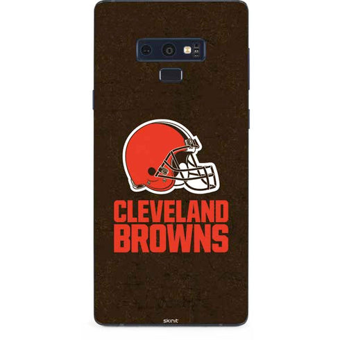 NFL Cleveland Browns Distressed Galaxy Note 9 Skin