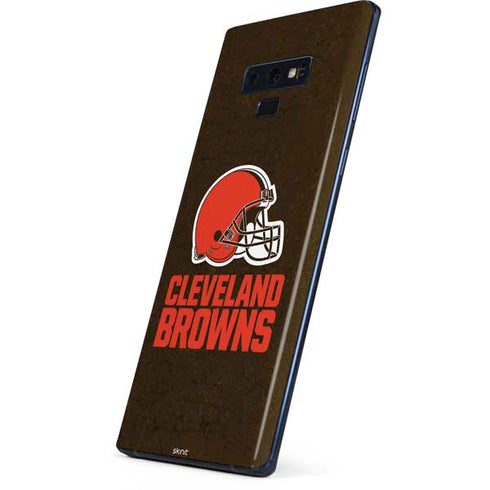NFL Cleveland Browns Distressed Galaxy Note 9 Skin