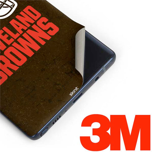 NFL Cleveland Browns Distressed Galaxy Note 9 Skin
