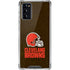 NFL Cleveland Browns Distressed Galaxy Note20 5G Clear Case