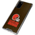NFL Cleveland Browns Distressed Galaxy Note20 5G Clear Case