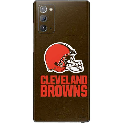 NFL Cleveland Browns Distressed Galaxy Note20 5G Skin
