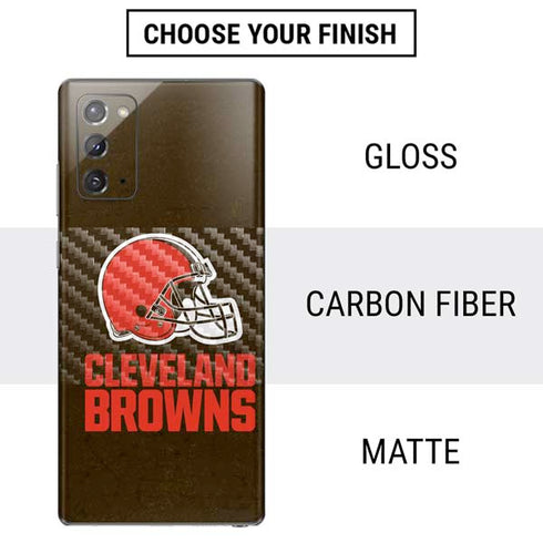 NFL Cleveland Browns Distressed Galaxy Note20 5G Skin