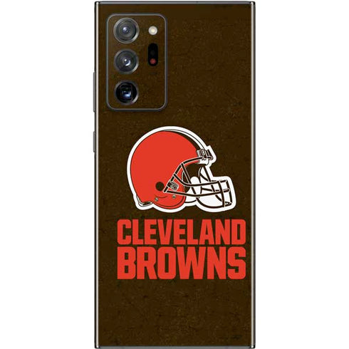 NFL Cleveland Browns Distressed Galaxy Note20 Ultra 5G Skin