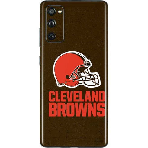 NFL Cleveland Browns Distressed Galaxy S20 Fan Edition Skin