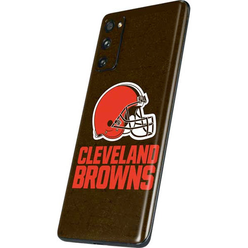 NFL Cleveland Browns Distressed Galaxy S20 Fan Edition Skin