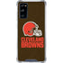 NFL Cleveland Browns Distressed Galaxy S20 FE Clear Case