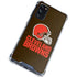 NFL Cleveland Browns Distressed Galaxy S20 FE Clear Case