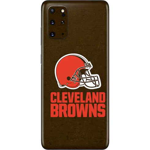 NFL Cleveland Browns Distressed Galaxy S20 Plus Skin