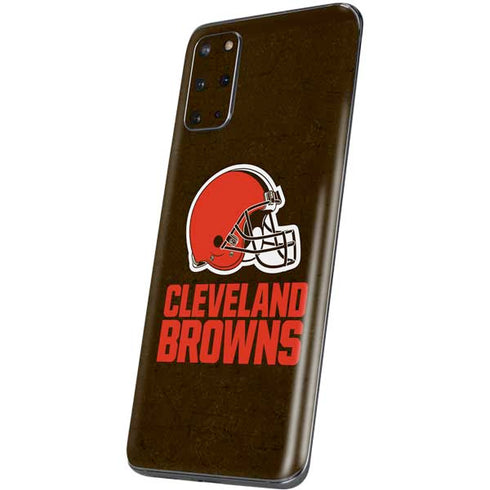 NFL Cleveland Browns Distressed Galaxy S20 Plus Skin