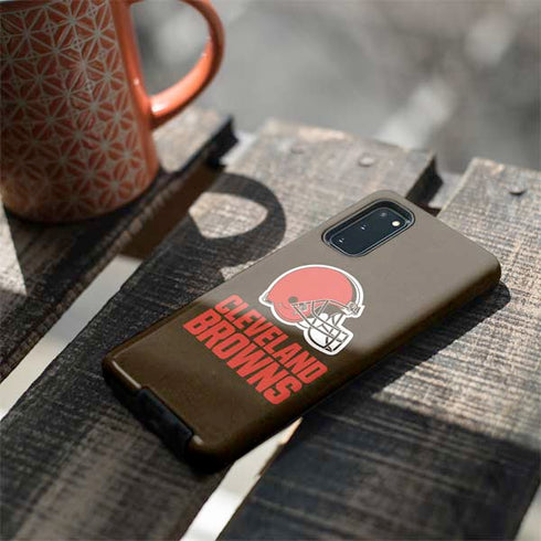 NFL Cleveland Browns Distressed Galaxy S20 Pro Case