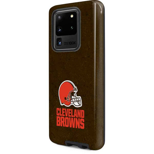 NFL Cleveland Browns Distressed Galaxy S20 Ultra 5G Pro Case
