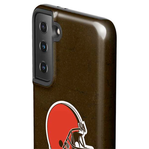NFL Cleveland Browns Distressed Galaxy S21 FE Pro Case