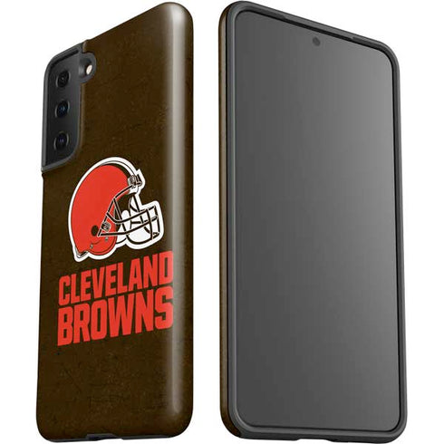 NFL Cleveland Browns Distressed Galaxy S21 Plus 5G Pro Case
