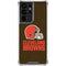 NFL Cleveland Browns Distressed Galaxy S21 Ultra 5G Clear Case