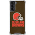 NFL Cleveland Browns Distressed Galaxy S22 Clear Case