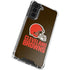 NFL Cleveland Browns Distressed Galaxy S22 Clear Case
