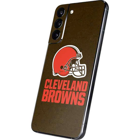 NFL Cleveland Browns Distressed Galaxy S22 Plus Skin