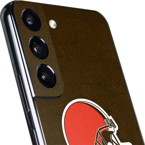 NFL Cleveland Browns Distressed Galaxy S22 Plus Skin